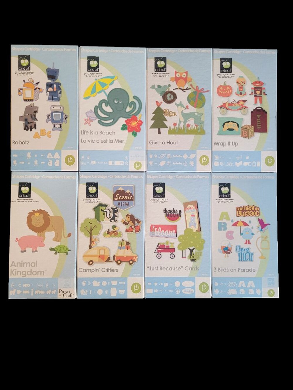 8 Cricut Cartridges